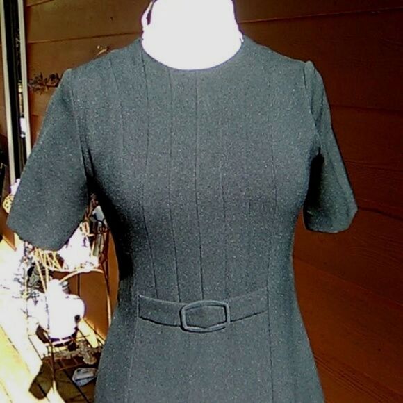 Vintage S&D Black Dress - Picture 2 of 11